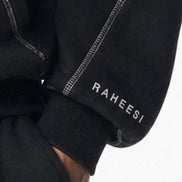 Raheesi Unisex Signature Black Zipper Hoodie