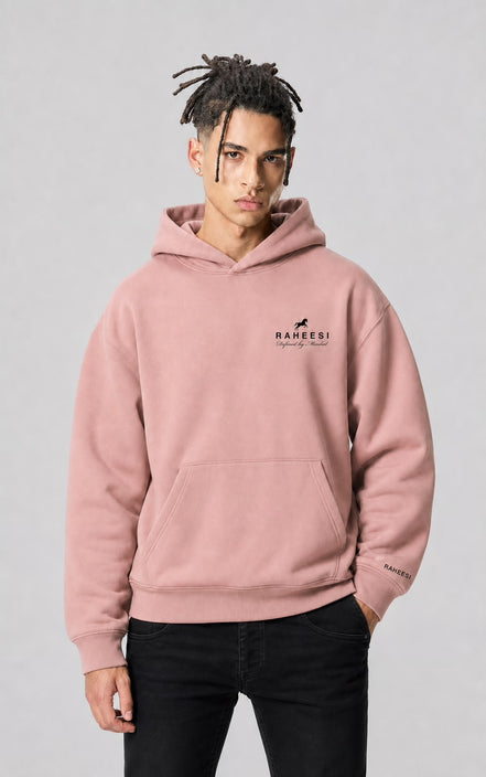 Raheesi pink signature hoodie