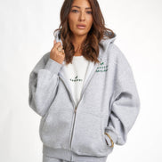 Raheesi Unisex Signature Grey Zipper Hoodie Premium Streetwear (Copy)