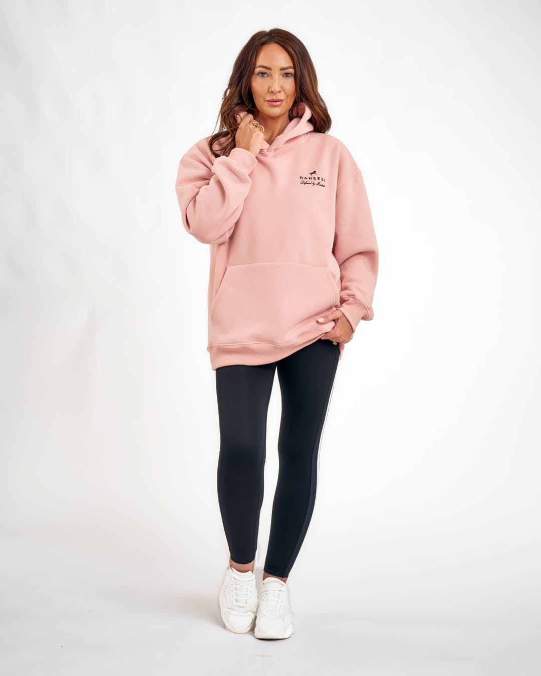 Raheesi Pink Signature Hoodie Women