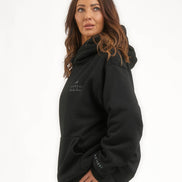 Raheesi Black Signature Hoodie Women Premium Streetwear