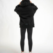 Raheesi Black Signature Hoodie Women Premium Streetwear
