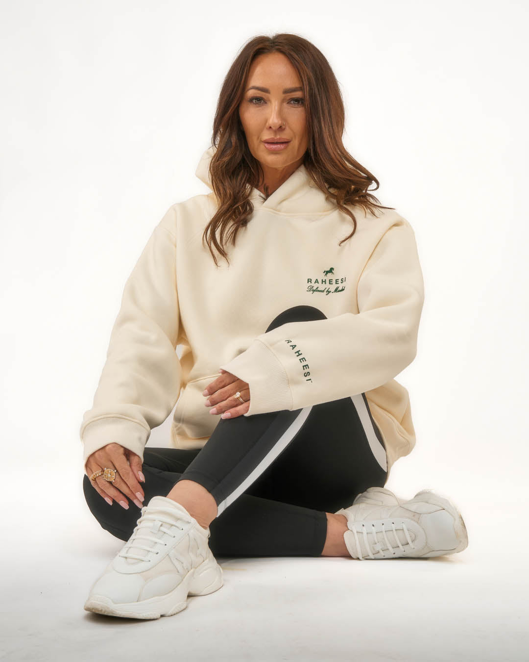 Raheesi off-white Signature Hoodie Women