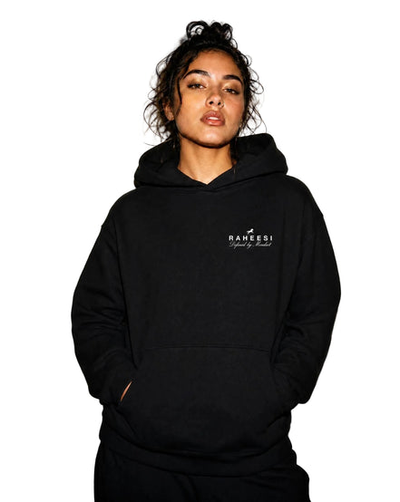 Raheesi Black Signature Hoodie Women