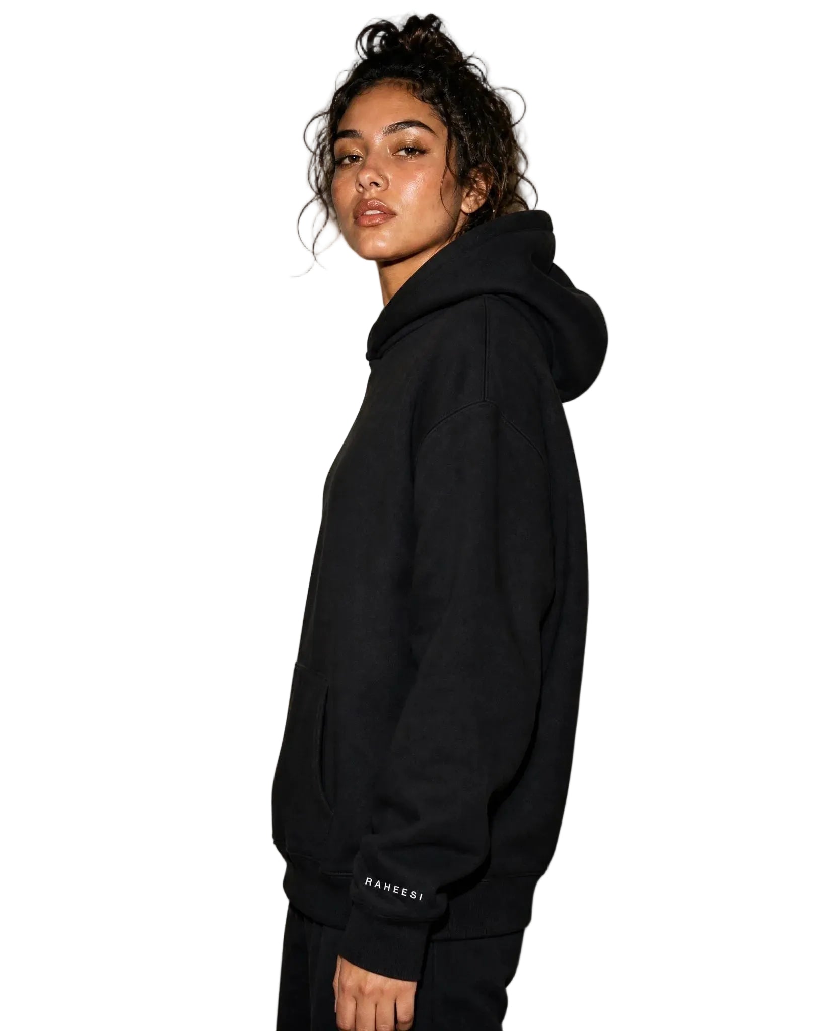 Raheesi Black Signature Hoodie Women